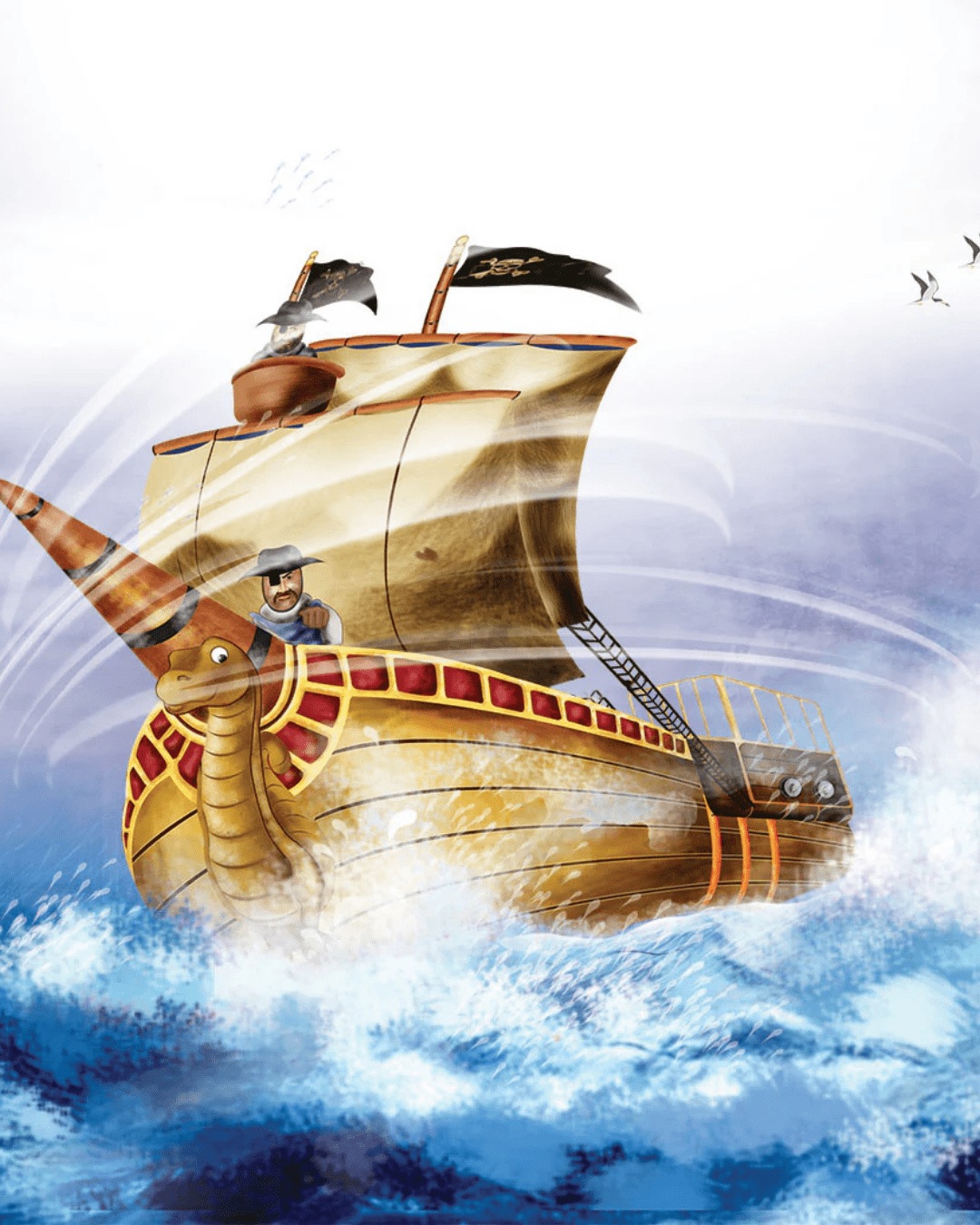 Custom illustration — pirate ship