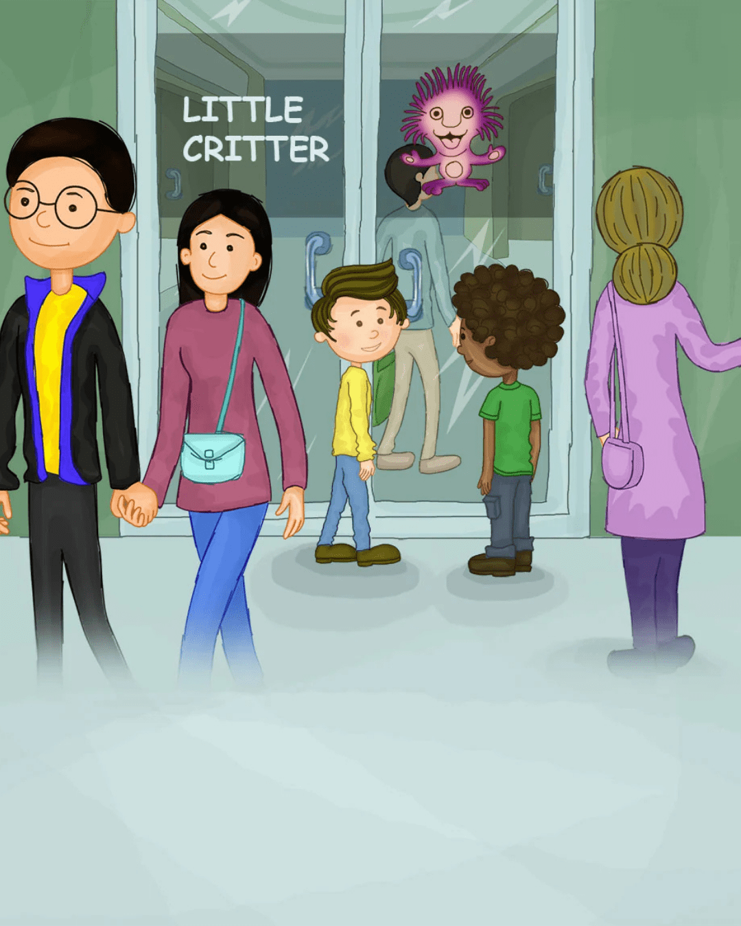 Custom illustration — characters